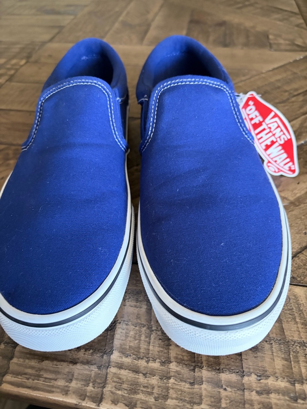 Vans Slip-On Canvas Loafers - Royal Blue